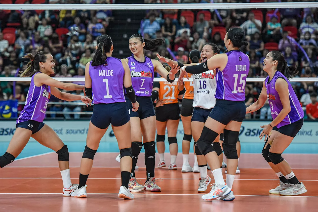 PVL: Choco Mucho outlasts fearless Farm Fresh to reclaim top spot