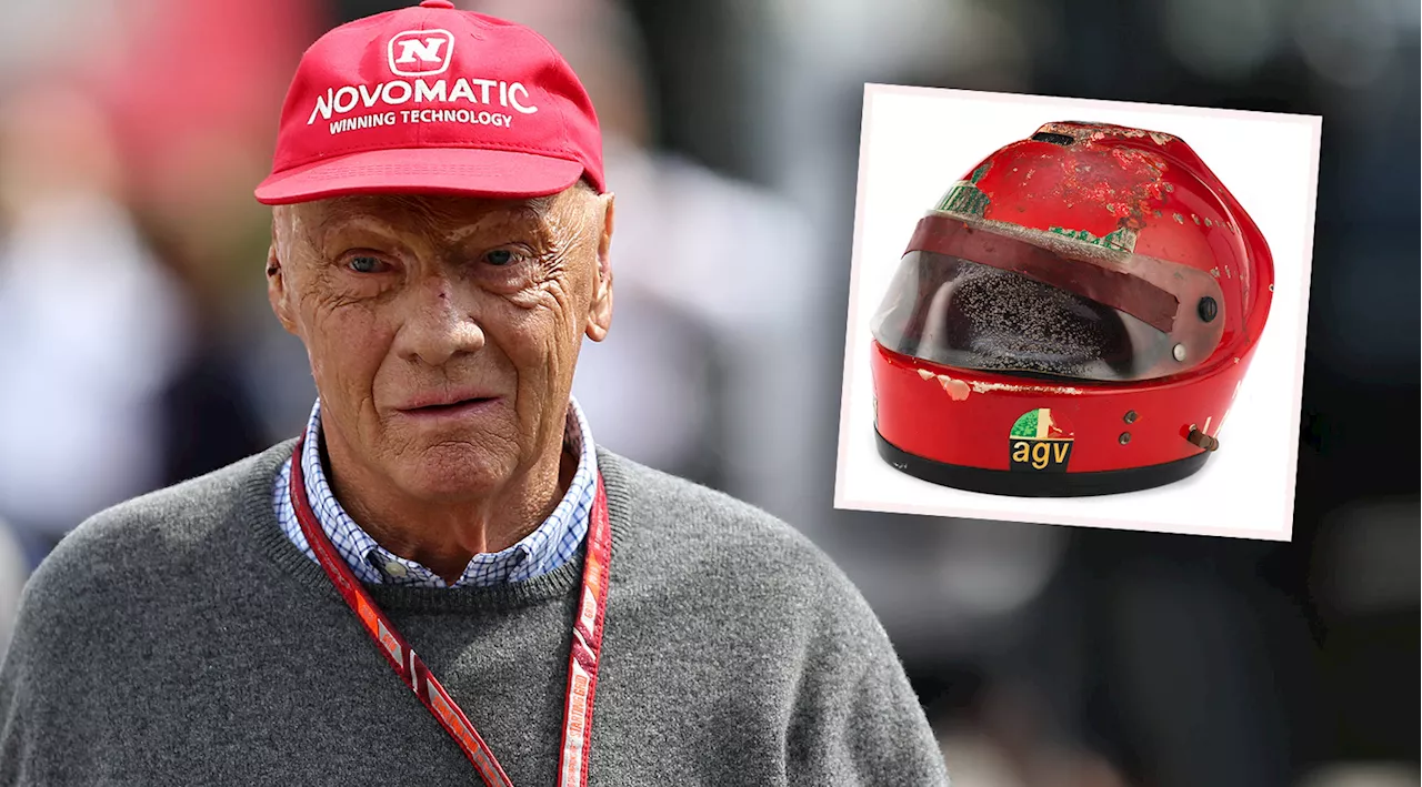 Helm von Laudas Feuerunfall kommt unter den Hammer