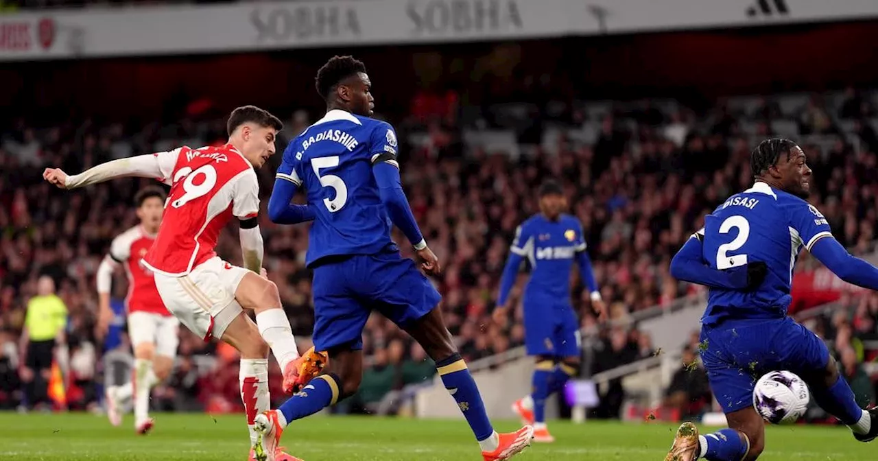 Havertz and White score two each as Arsenal crush Chelsea in boost to title hopes