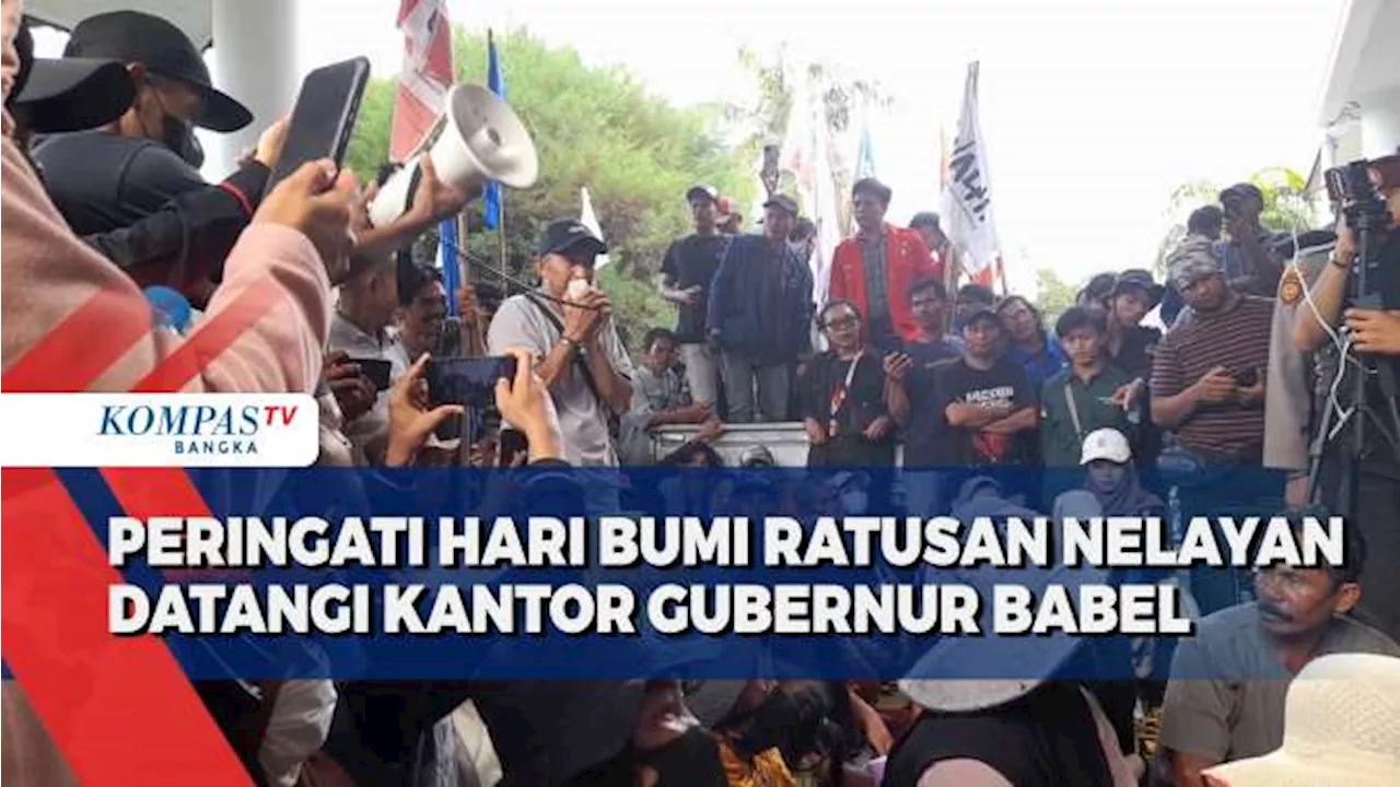 Peringati Hari Bumi, Nelayan Bangka Belitung Tolak Tambang Timah