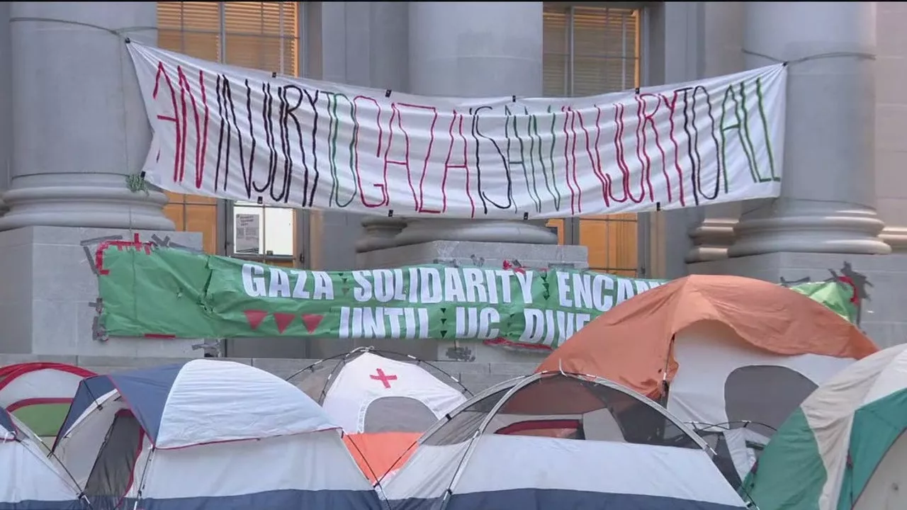 UC Berkeley students set up 'Gaza Solidarity Encampment' on campus