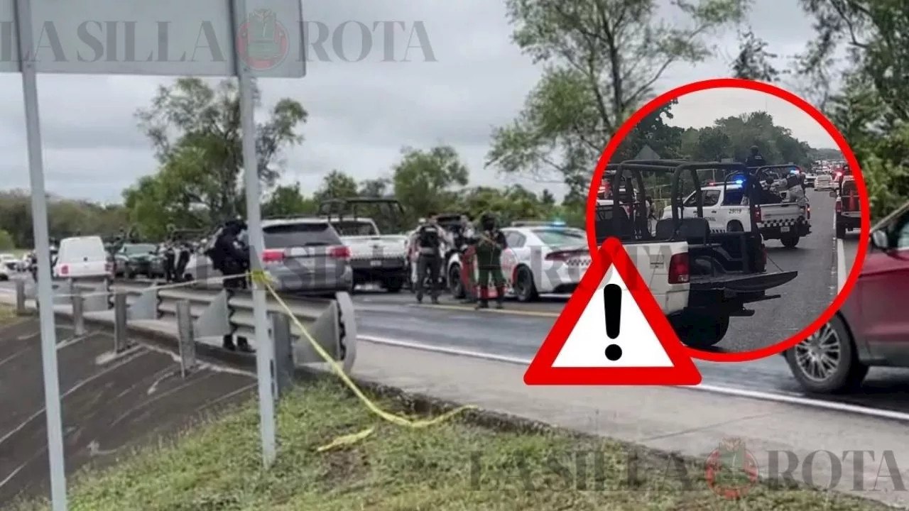 Balacera en la autopista México - Tuxpan: Guardia Nacional y civiles se enfrentan