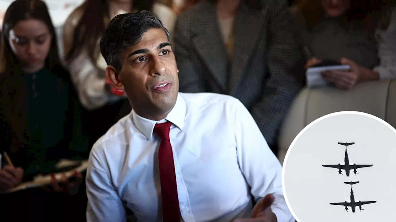 Rishi Sunak defends British RAF planes shooting down drones over Israel but not Ukraine