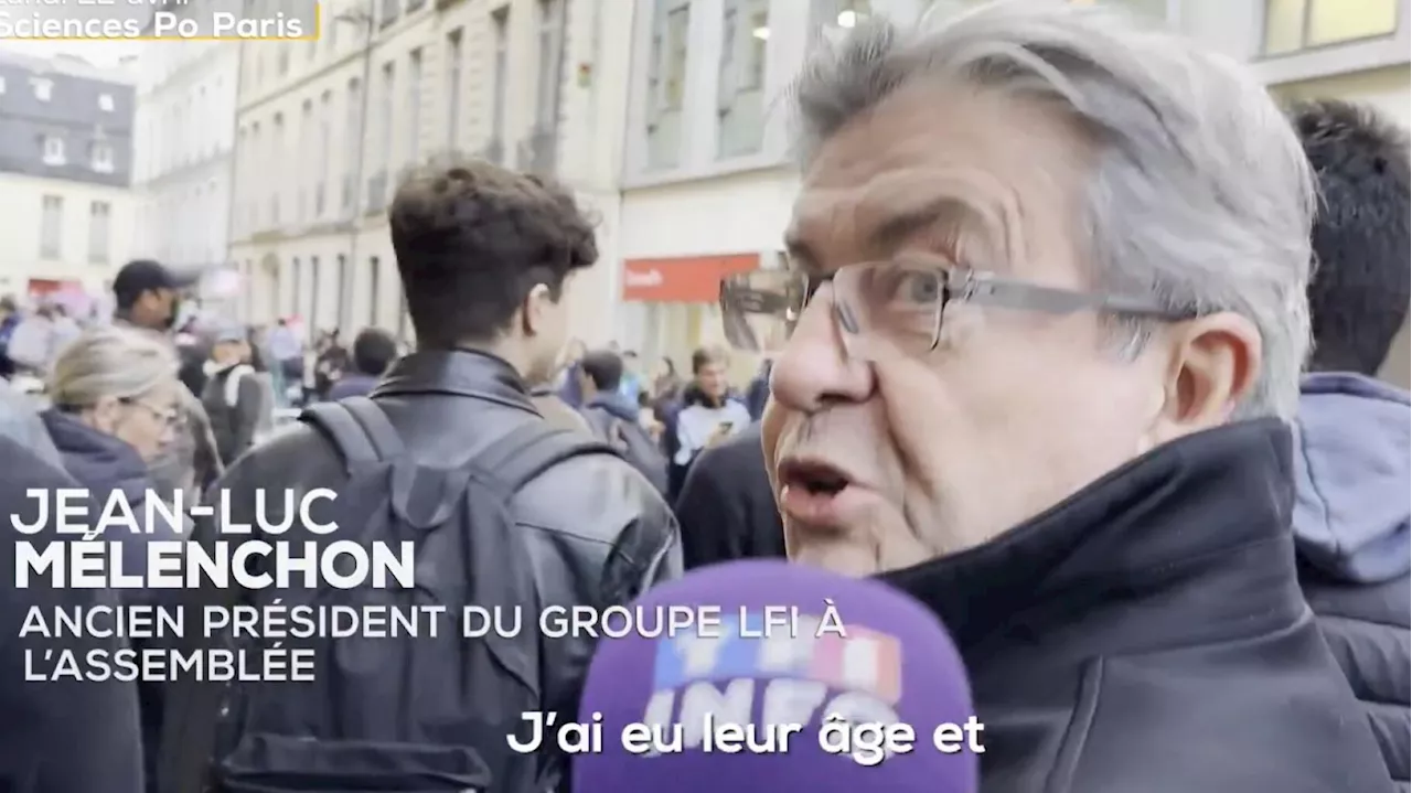 Mélenchon à Sciences Po Paris : la réponse flegmatique de l’insoumis aux étudiants qui l’attendaient