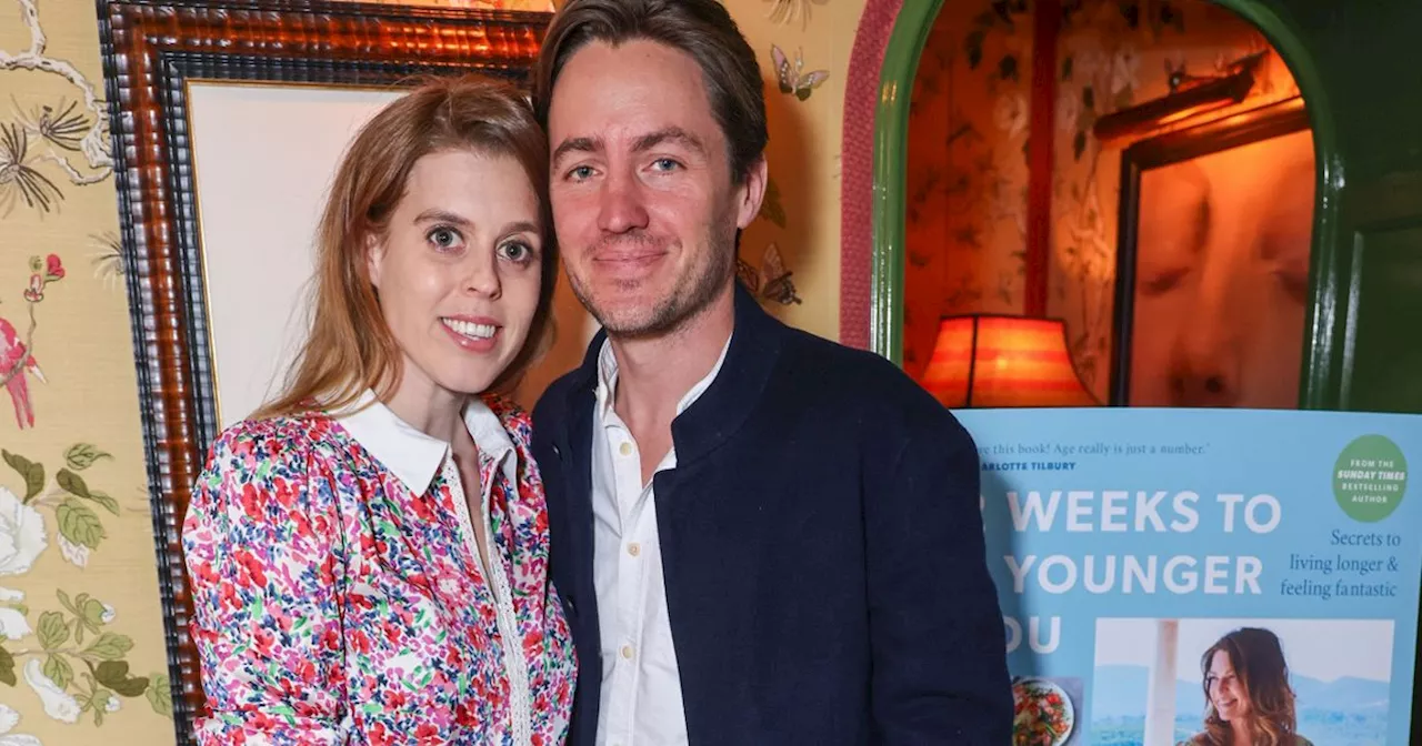 Princess Beatrice stuns in floral dress as she cosies up to husband Edoardo