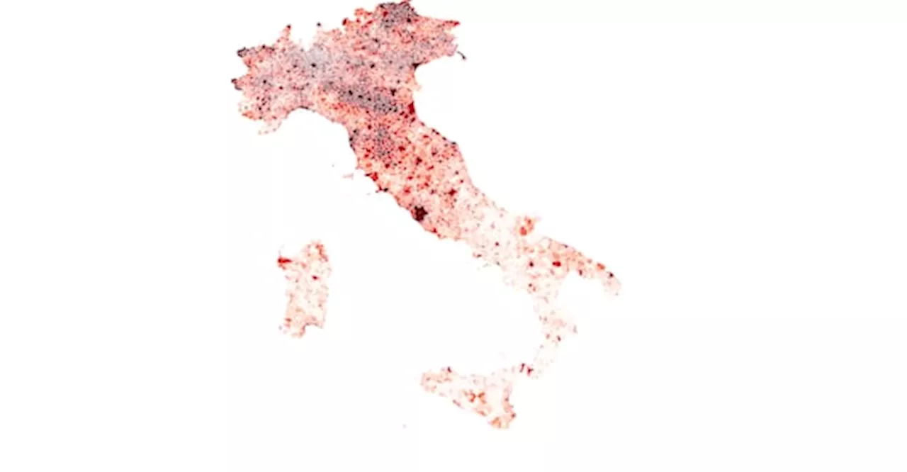 Italia, la mappa dei redditi comune per comune