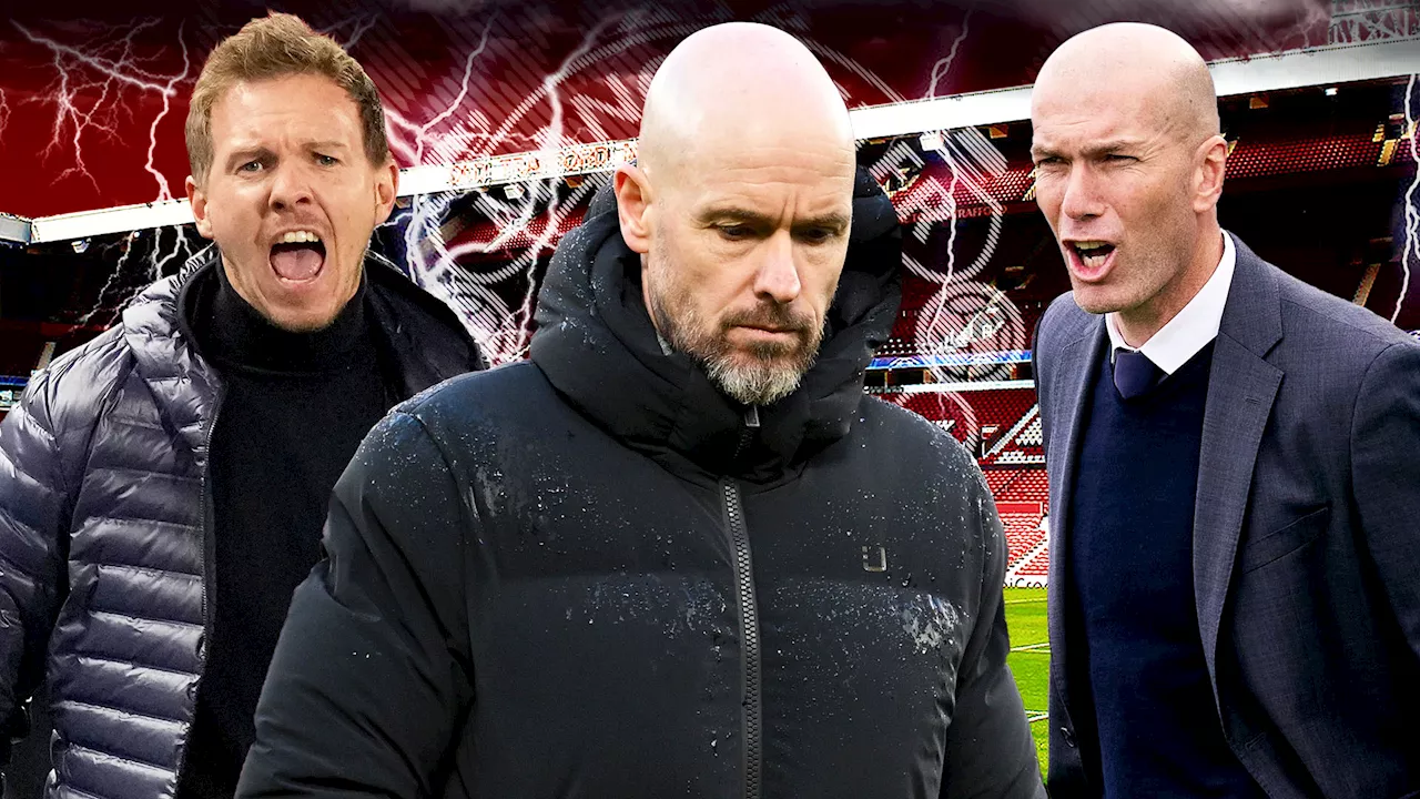 Seven managers who could replace Ten Hag at Man Utd after losing the fans in front of new owners in...