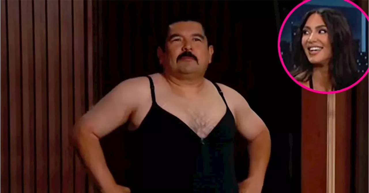 Jimmy Kimmel’s Sidekick Guillermo Models Skims for Kim Kardashian