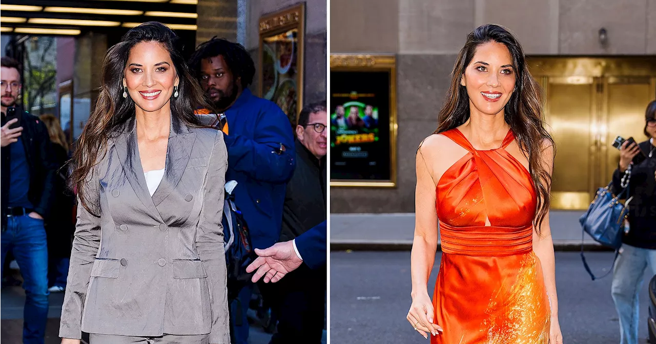 Olivia Munn Wears Two Silky Outfits in One Day