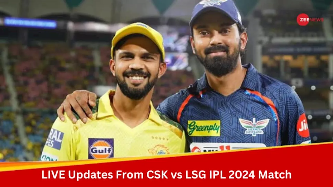 CSK:66-2(8) CSK Vs LSG Live Cricket Score And Updates IPL 2024: Daryl Mitchell Departs CSK 2 Down