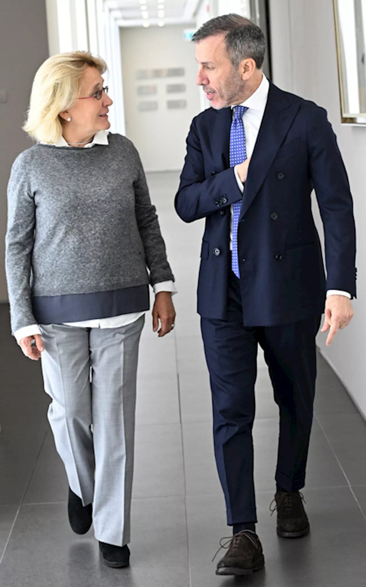 Tim, la presidente Alberta Figari e l'ad Pietro Labriola