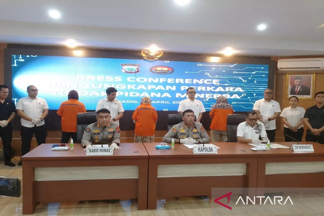 Ditreskrimsus Polda Sulut gagalkan pengiriman 10 kg emas