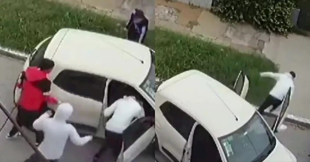 Ladrones intentaron robar un carro, pero ninguno sabía manejar y tuvieron que escapar