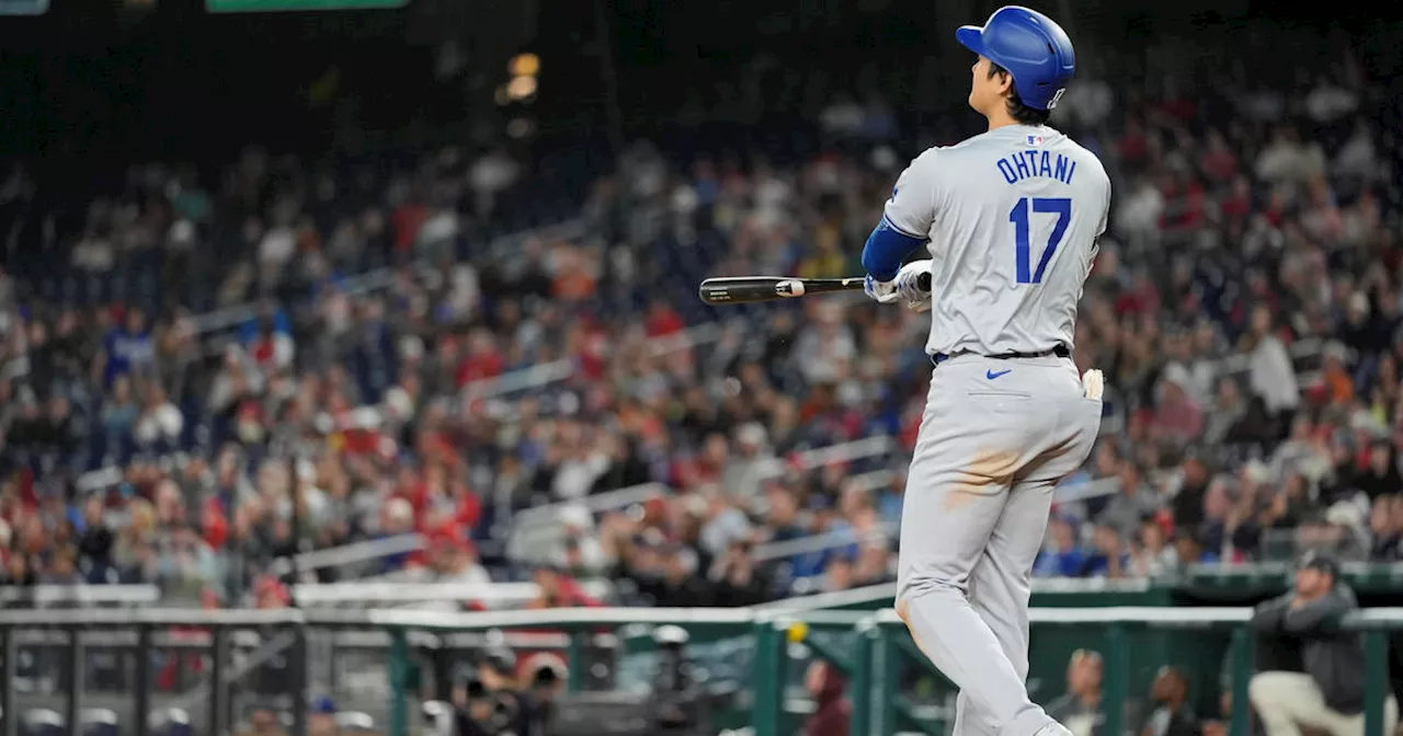 Shohei Ohtani hits 450-foot homer into second deck at Nationals Park in Dodgers' 4-1 win