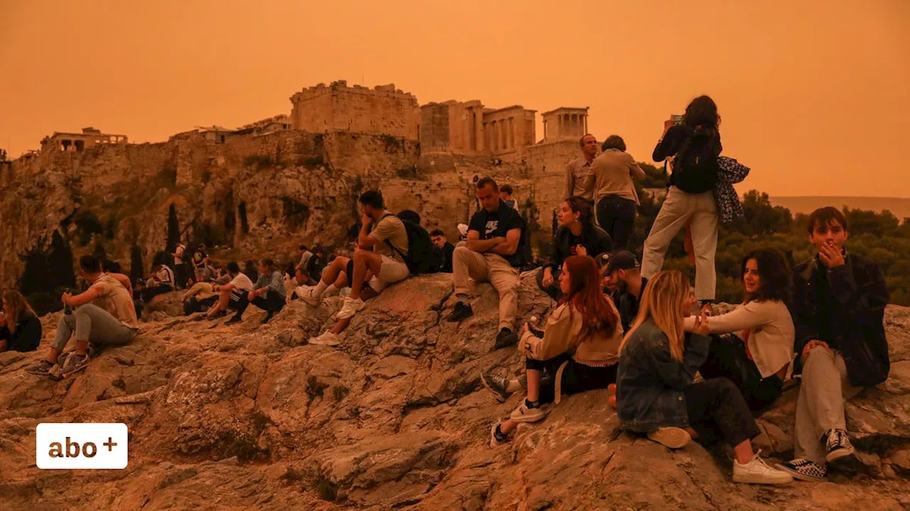 Akropolis wie auf dem Mars: Saharastaub sorgt für spektakuläre Bilder