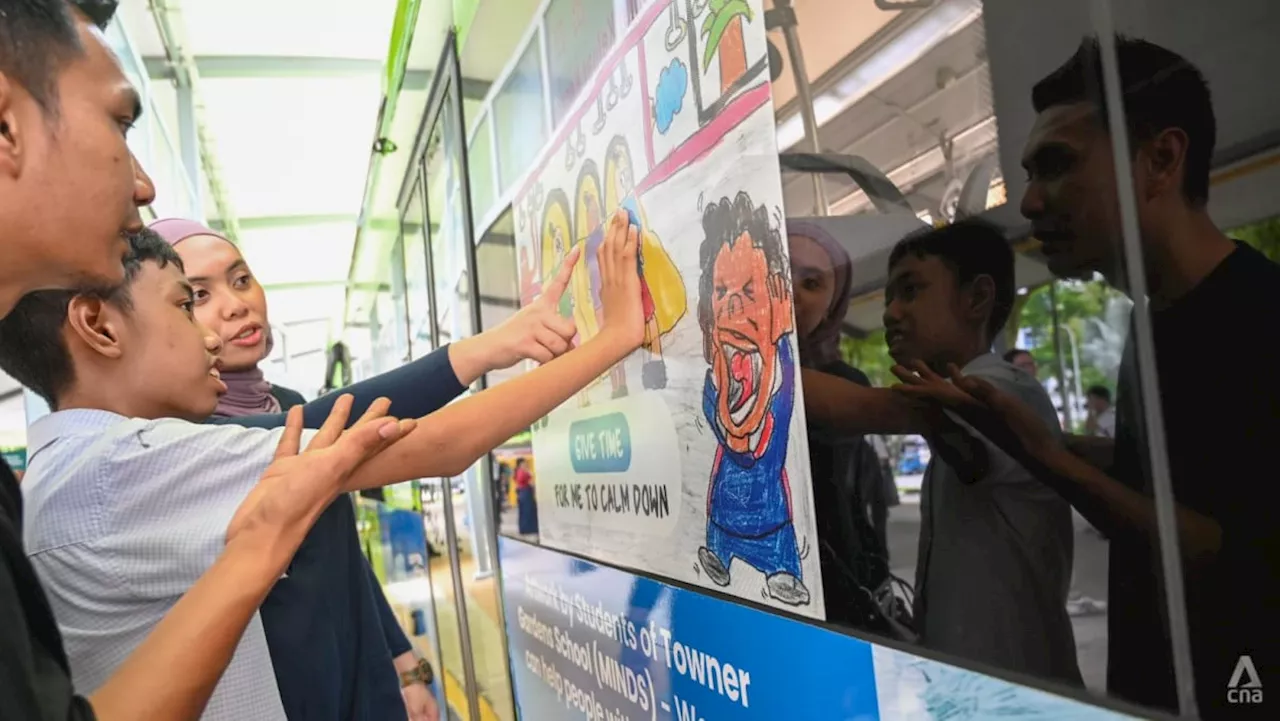 ‘No need to be harsh’: Public buses feature artwork by students with intellectual disabilities to fight stigma
