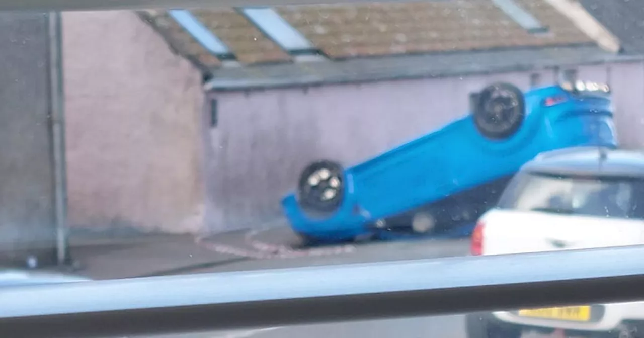 Police Scotland: Car flips after horror crash on Scots road as police ...