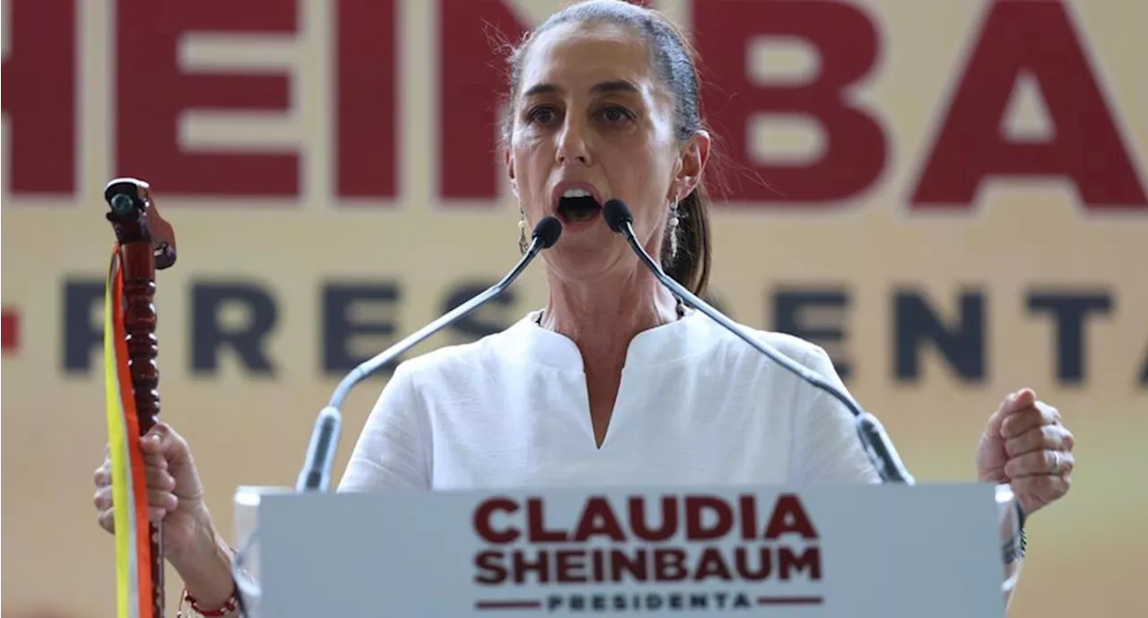 Entre abucheos, simpatizantes de Morena y PVEM dividen mitin de Claudia Sheinbaum