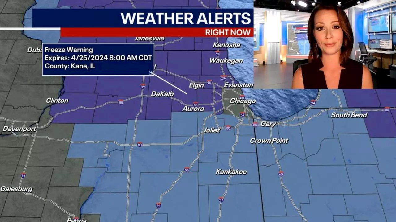 Chicago weather: Freeze Warnings, Frost Advisories issued