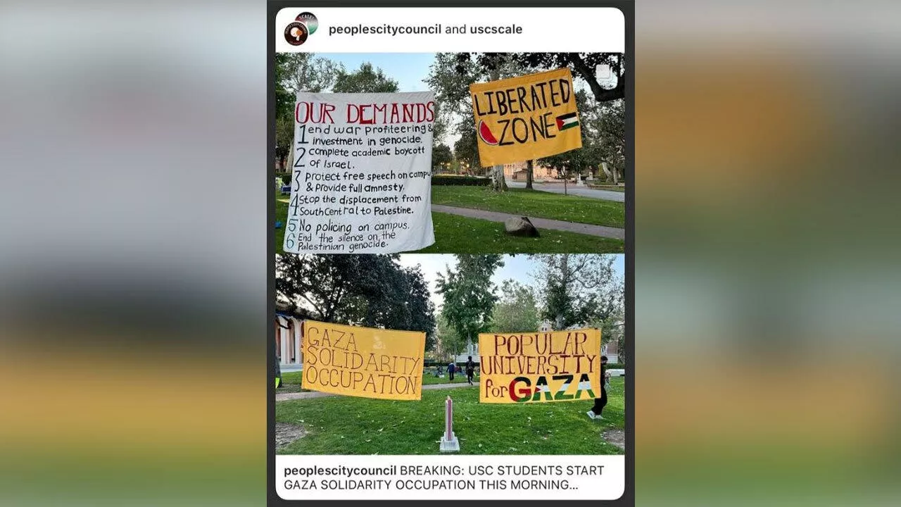 USC latest university to join pro-Palestine camp-in, tent protest