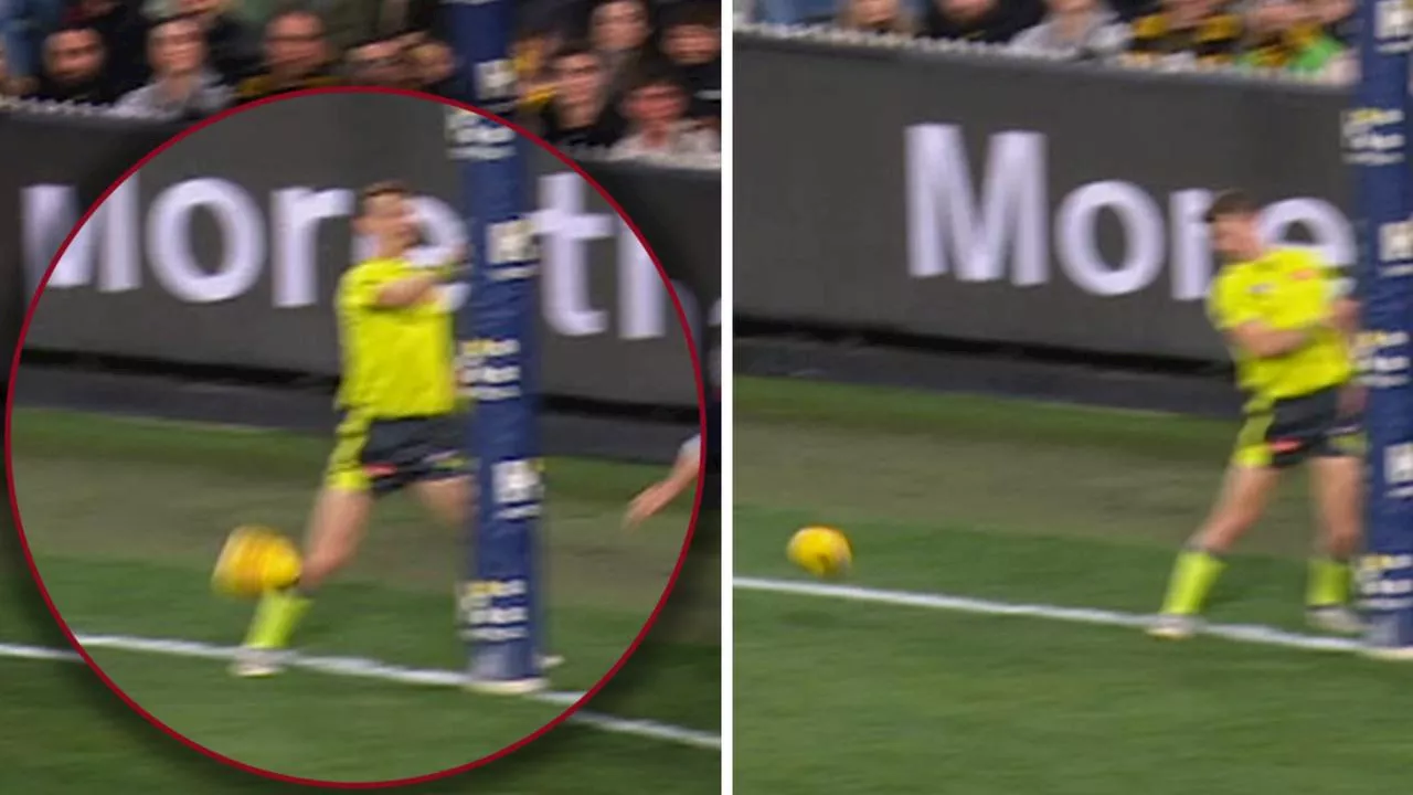 ‘Couldn’t come in by itself’: AFL ticks off ‘bizarre’ umpire blunder that led to ‘costly’ goal