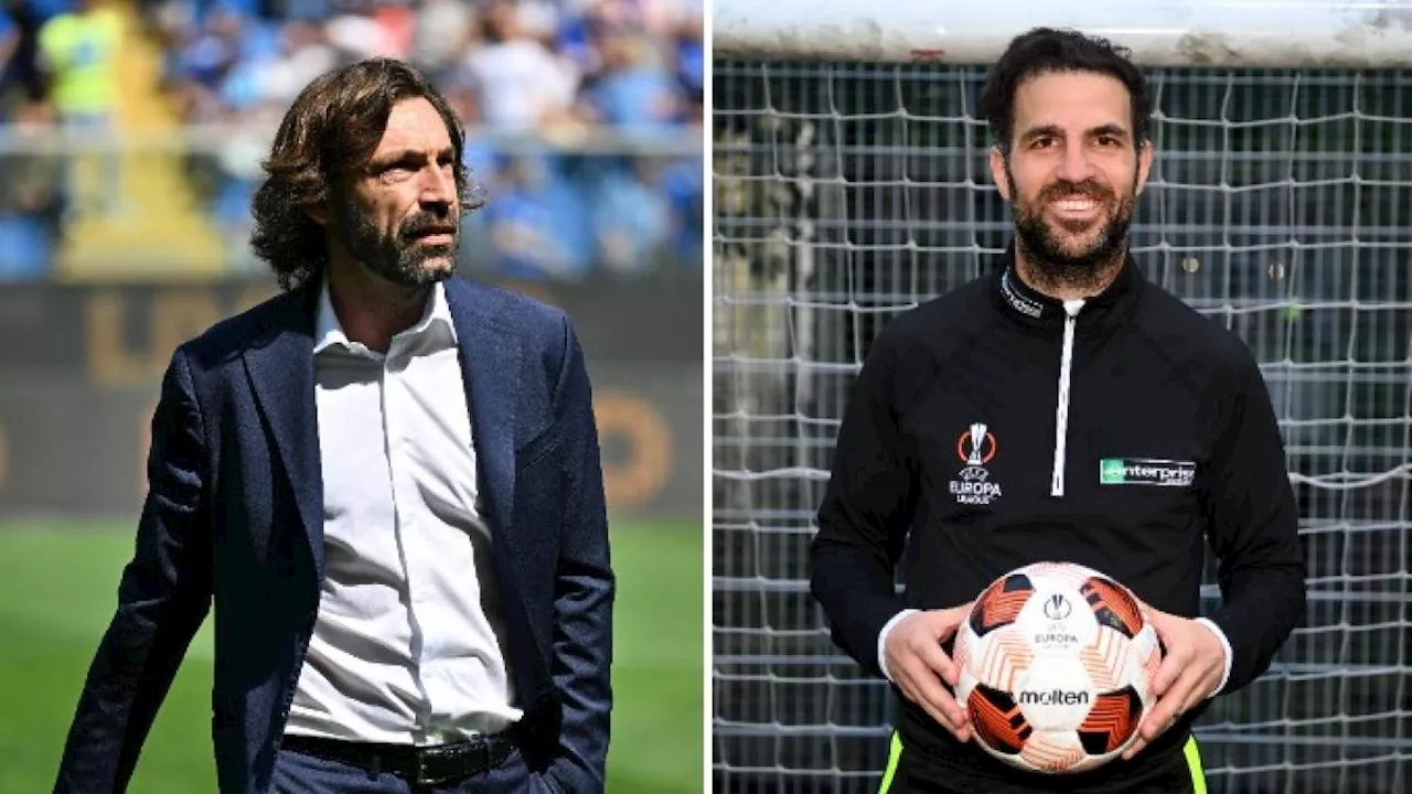 C'eravamo tanto sfidati: sabato al Ferraris Pirlo-Fabregas, maestri contro