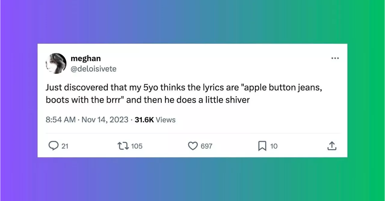 35 Funny Tweets About Kids' Song Lyric Rewrites