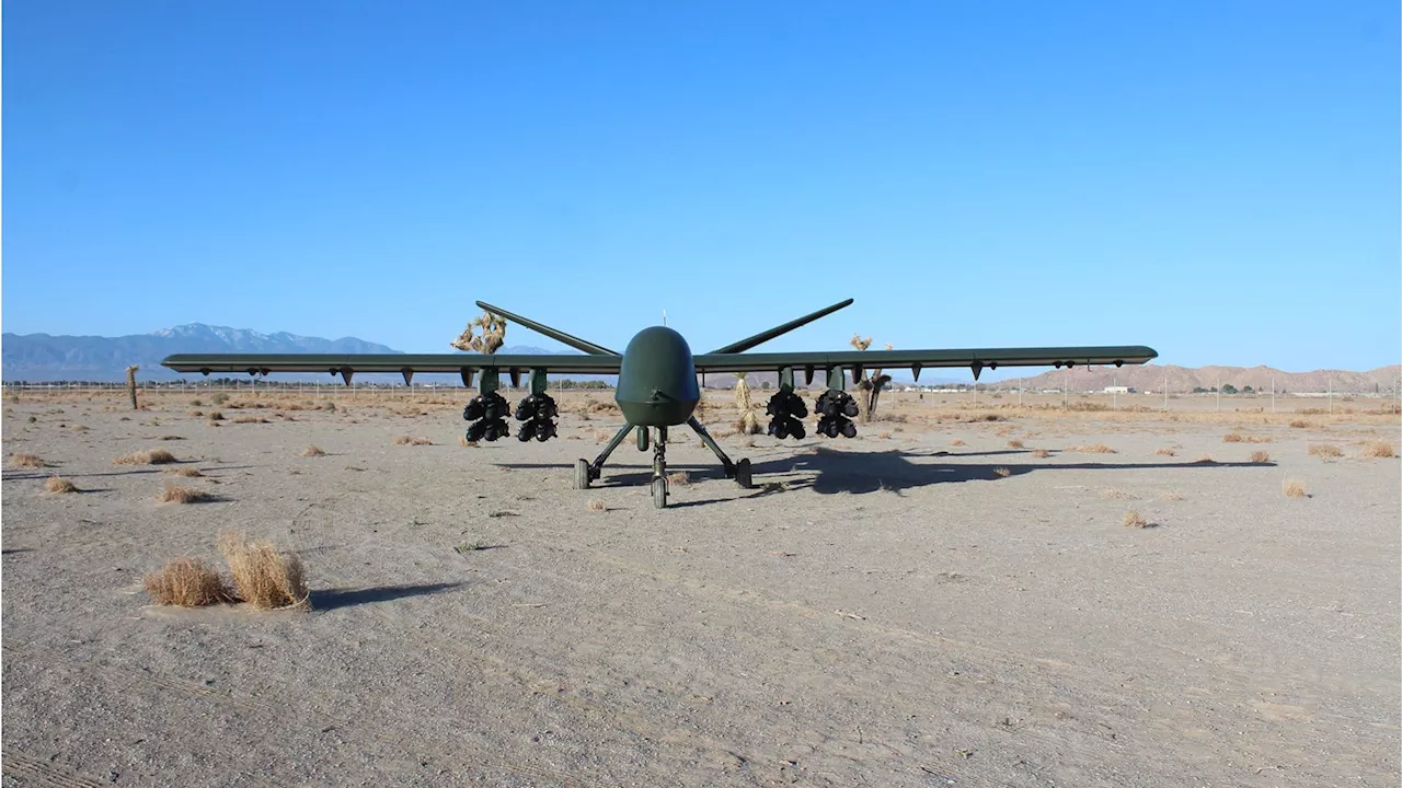 In a first, minigun-wielding Mojave drone pounds 6,000 rounds a minute