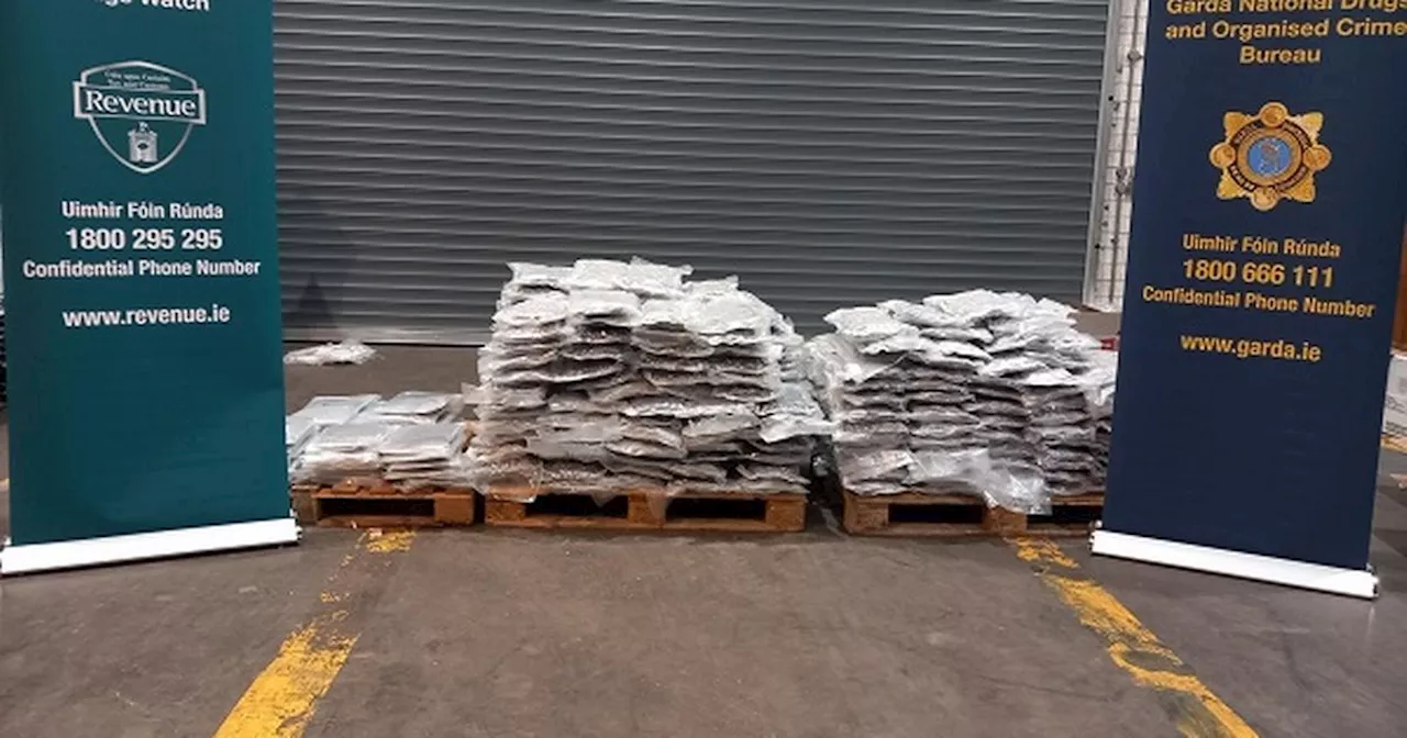 Two men arrested as 120kg of cannabis worth €2.4 million seized in Meath