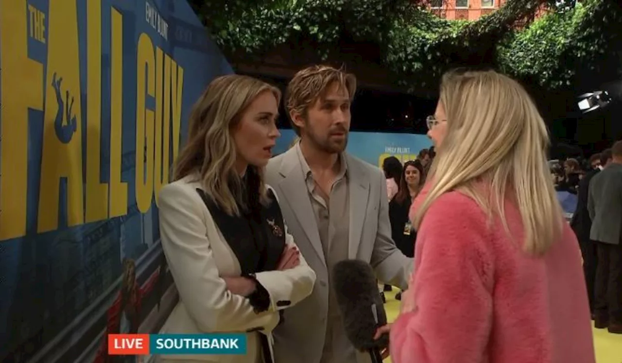 Emily Blunt and Ryan Gosling attend The Fall Guy premiere in London