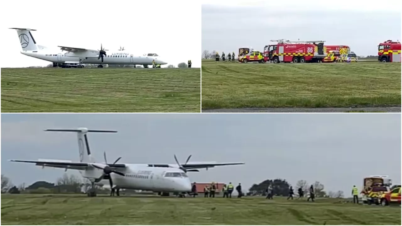 Guernsey Airport reopens after plane leased by Aurigny experiences 'landing incident'