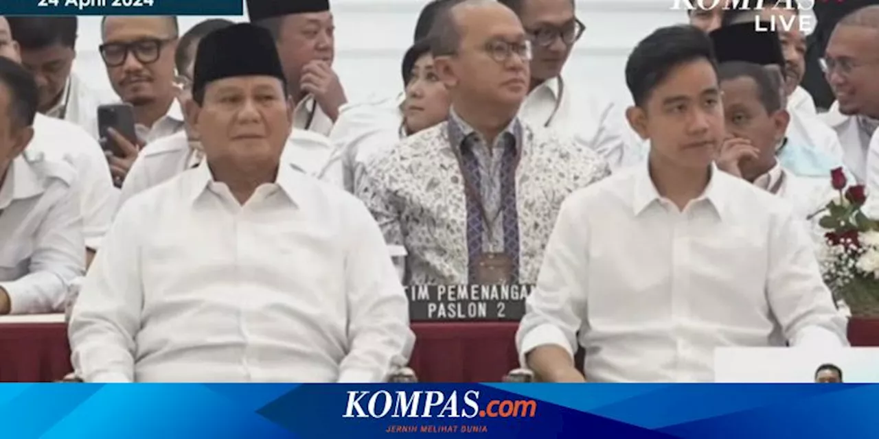 Prabowo-Gibran Resmi Ditetapkan sebagai Presiden dan Wakil Presiden Terpilih