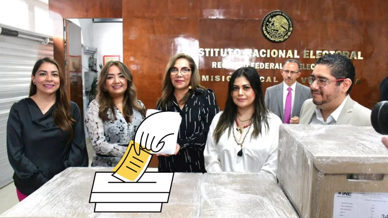 OPLE entrega a INE documentación y material electoral para Voto Anticipado en Veracruz