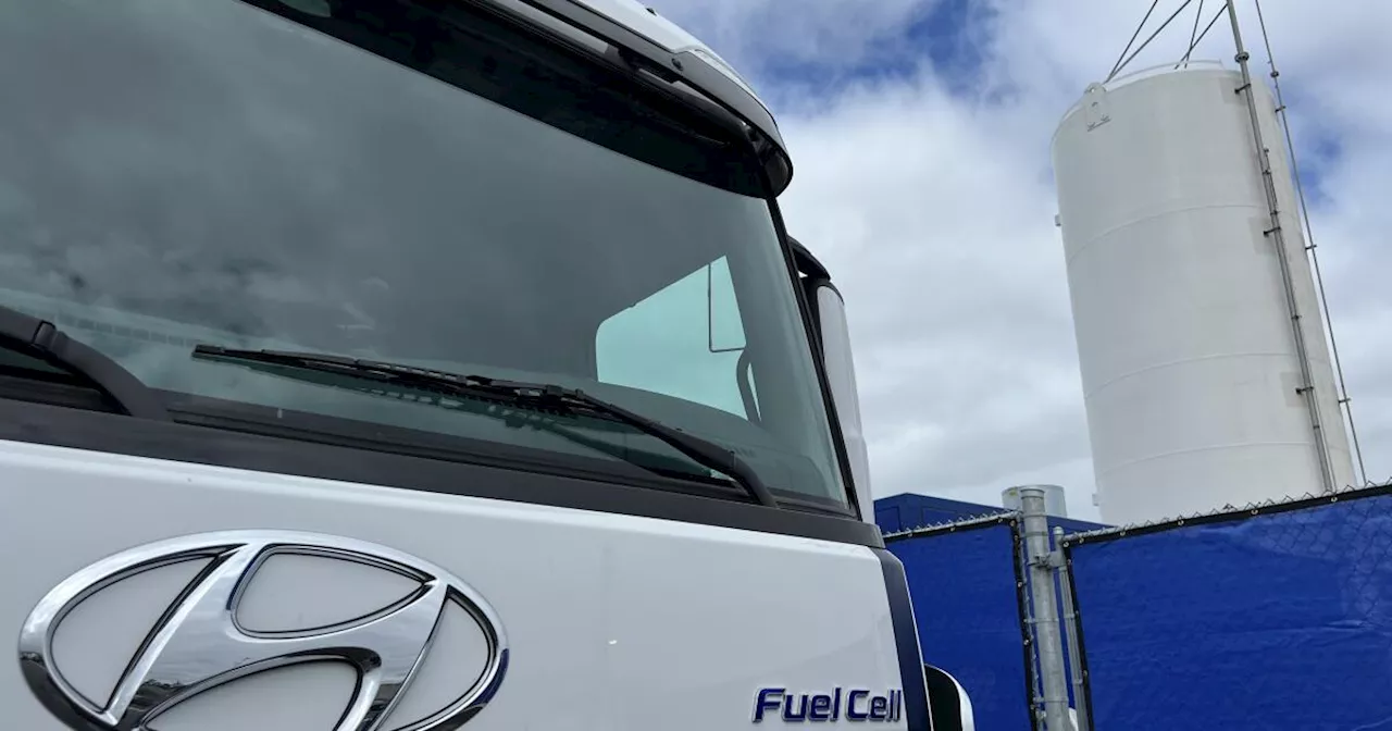 The first big-rig hydrogen fuel station in the U.S. opens in California