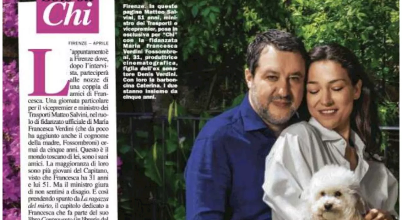 Matteo Salvini è pronto a diventare di nuovo papà: «Un figlio con Francesca Verdini? Sì. Ma le nozze non sono