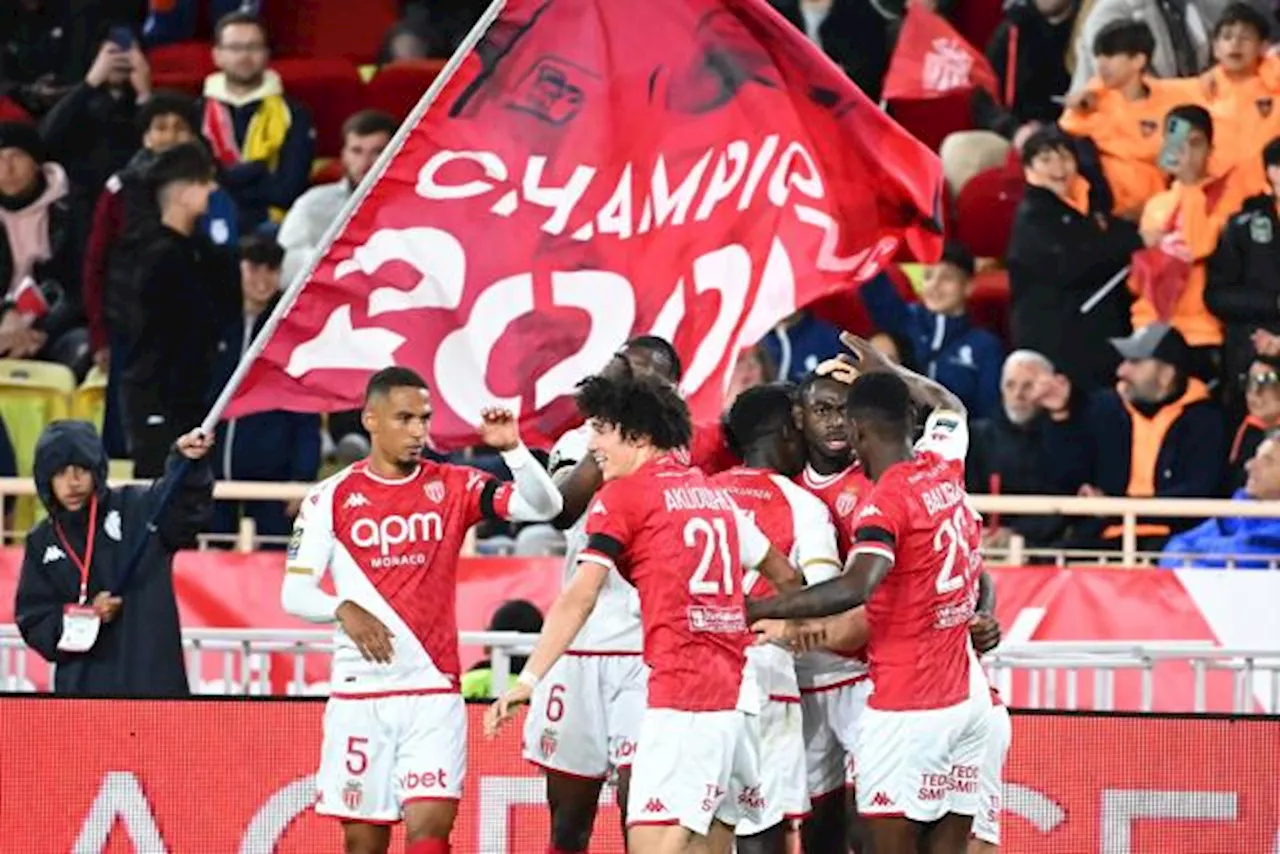 Monaco s'impose devant Lille, le PSG doit patienter pour être champion