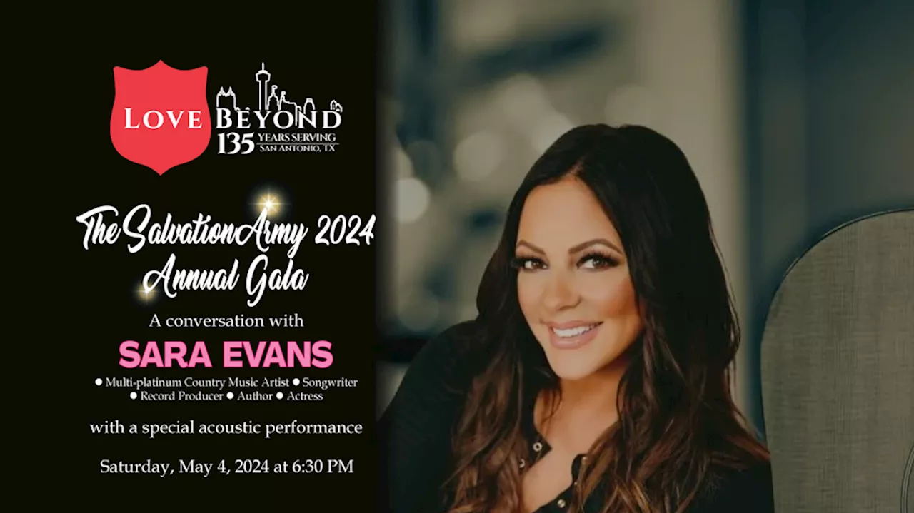 Sara Evans headlines Salvation Army's annual charity dinner