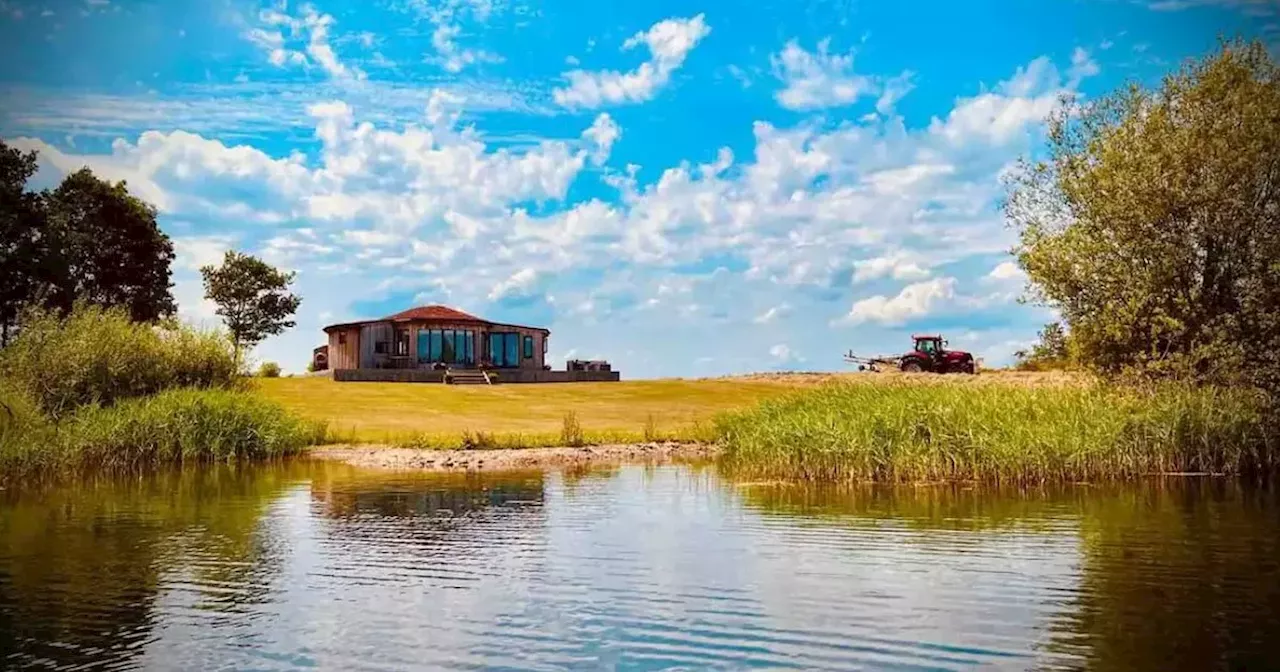 Luxury lakeside lodge nestled into 40 acres of countryside