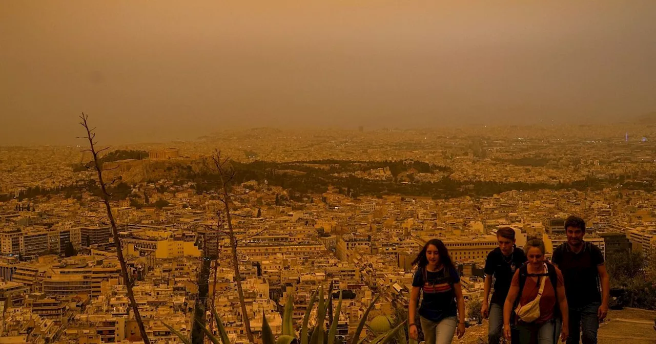 Phänomen Saharastaub: Die roten Wolken über Athen ziehen ab