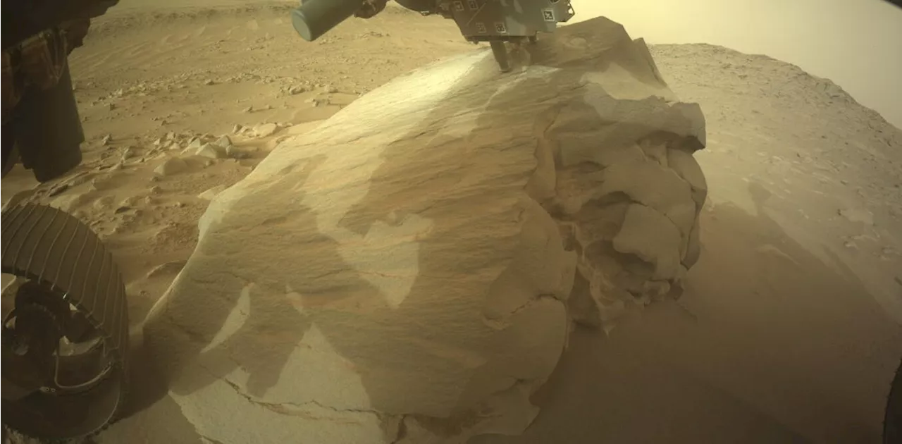 A NASA rover has reached a promising place to search for fossilized life on Mars