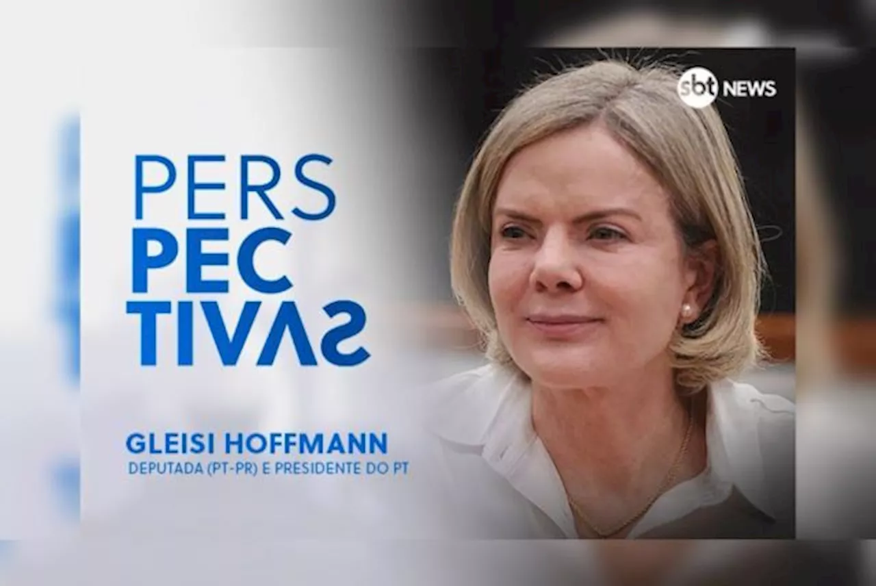 Gleisi Hoffmann, presidente do PT, fala ao Perspectivas sobre relação entre governo Lula e Congresso; assista