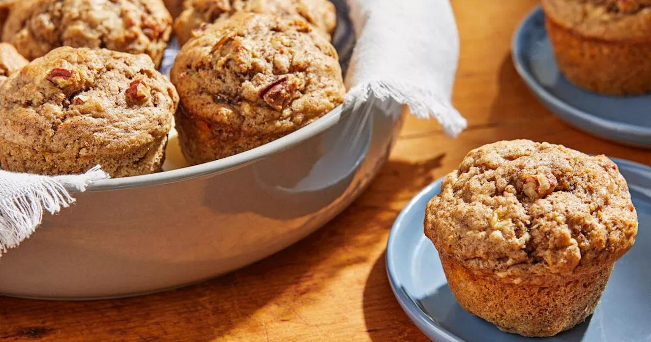 Banana pecan muffins are a naturally sweet start to your day