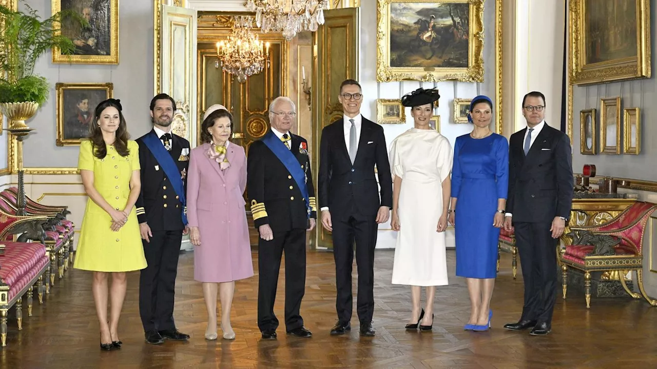 Schwedisches Königshaus: So prunkvoll empfingen die Royals den finnischen Präsidenten