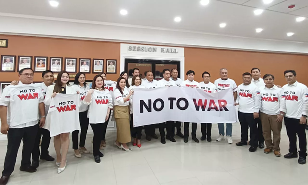 Dabawenyos say ‘no to war’: Councilors