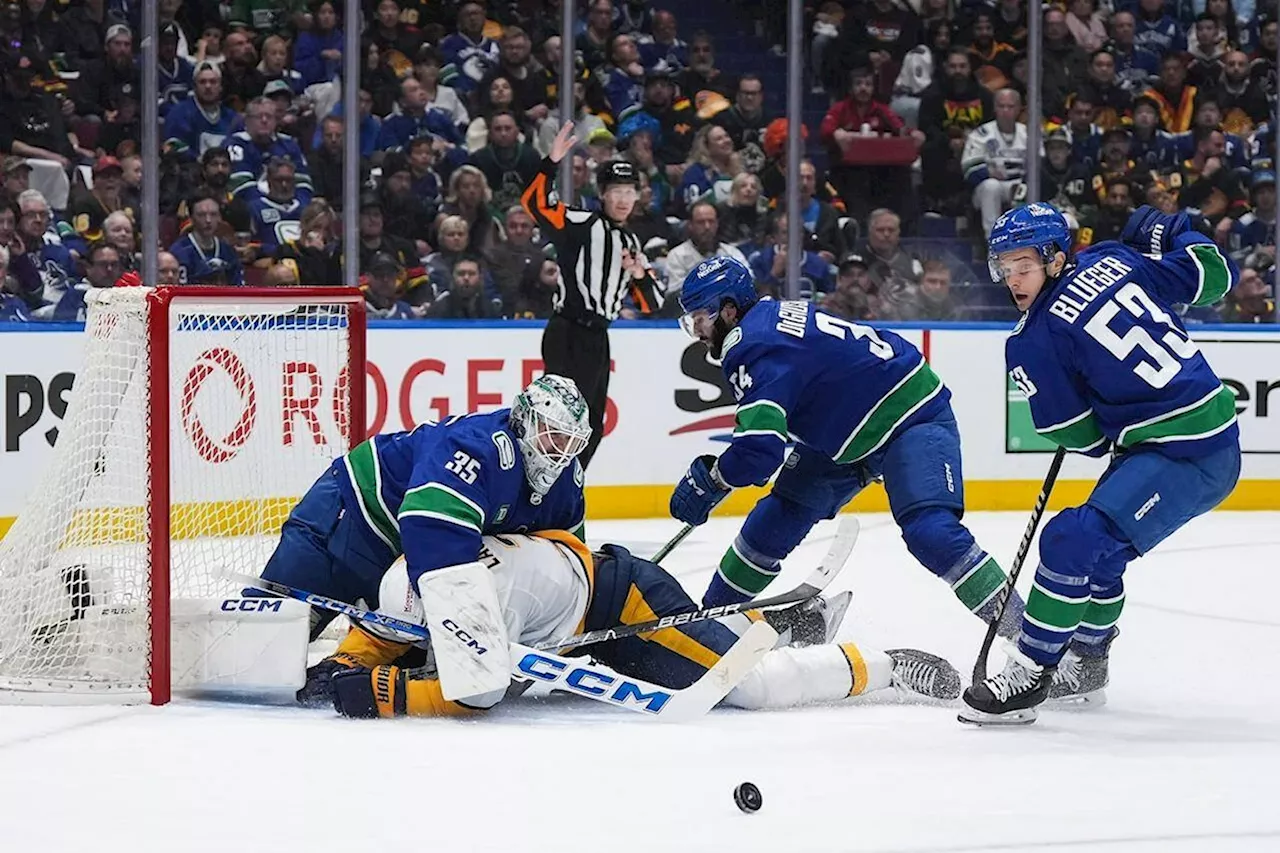 Predators level first-round playoff series with 4-1 victory over Canucks