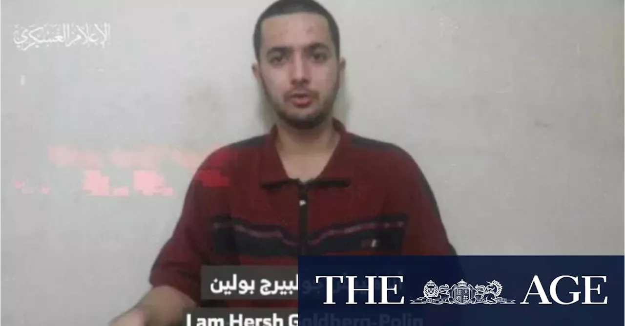 Hamas issues video showing Israeli hostage Hersh Goldberg-Polin alive