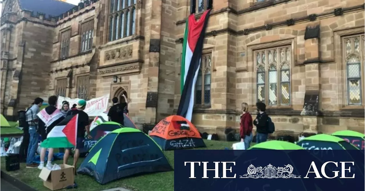 ‘Our university is scared’: Sydney Uni students join wave of US college encampments