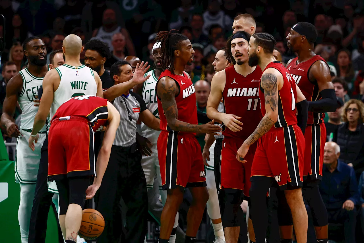 Celtics, Heat shrug off controversy over hard hit on Jayson Tatum: ‘Just basketball’