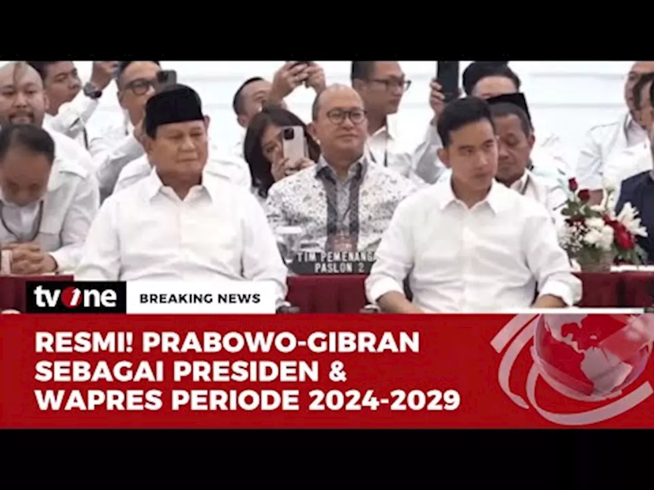 SAH! KPU Tetapkan Prabowo-Gibran Presiden & Wapres Terpilih | Indonesia ...