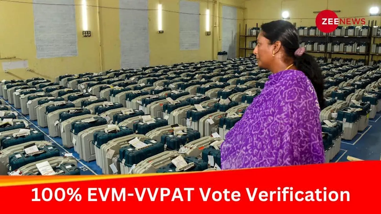 SC Verdict Today On Pleas Seeking 100% EVM-VVPAT Vote Verification